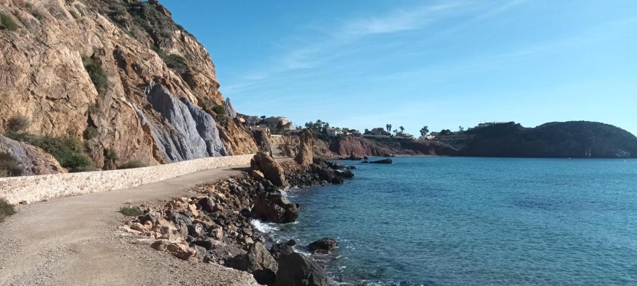El Puerto de Mazarrón Sunrise Den, A Pie De Playa, Vista Al Mar Y Piscina 빌라 외부 사진